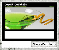Covert Cocktails Custom Web Design